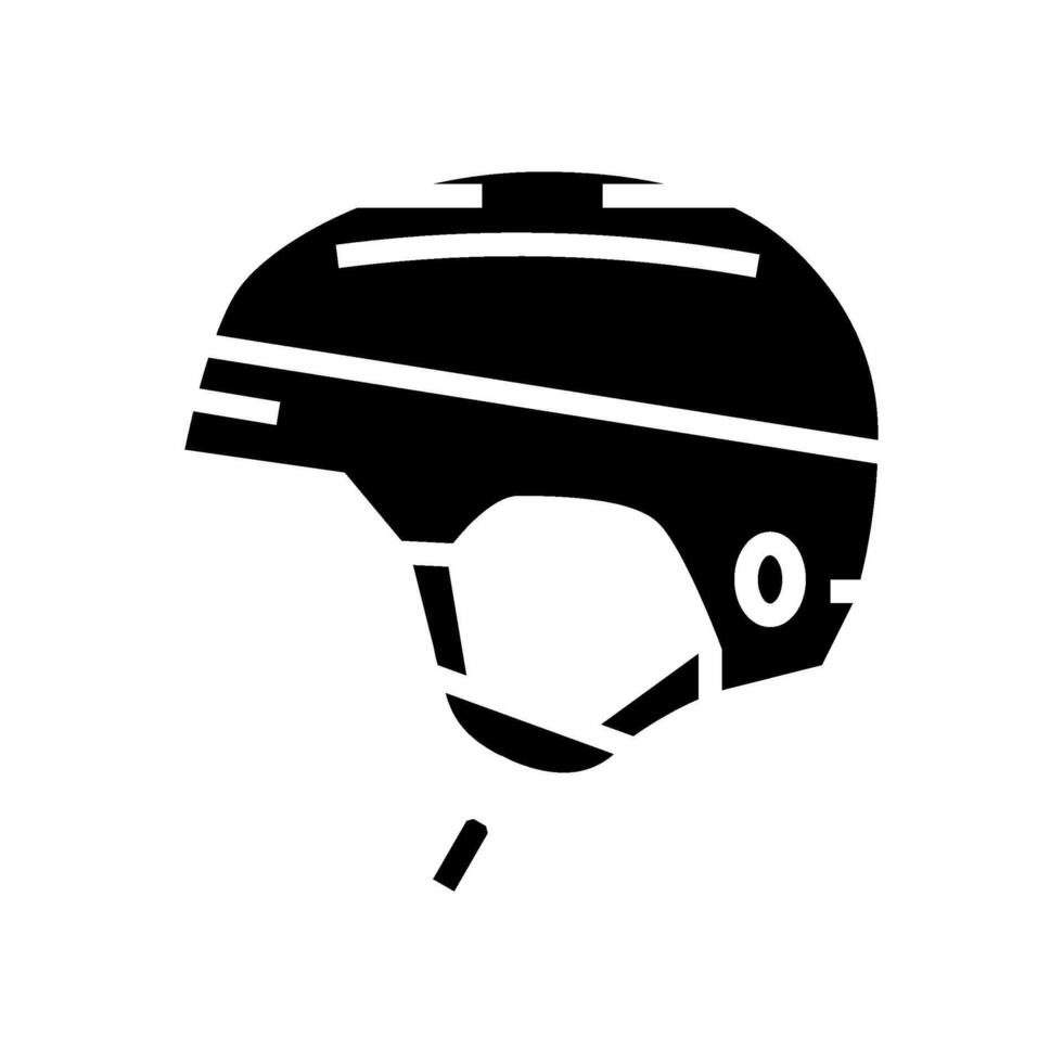 helmet snowboard glyph icon illustration vector