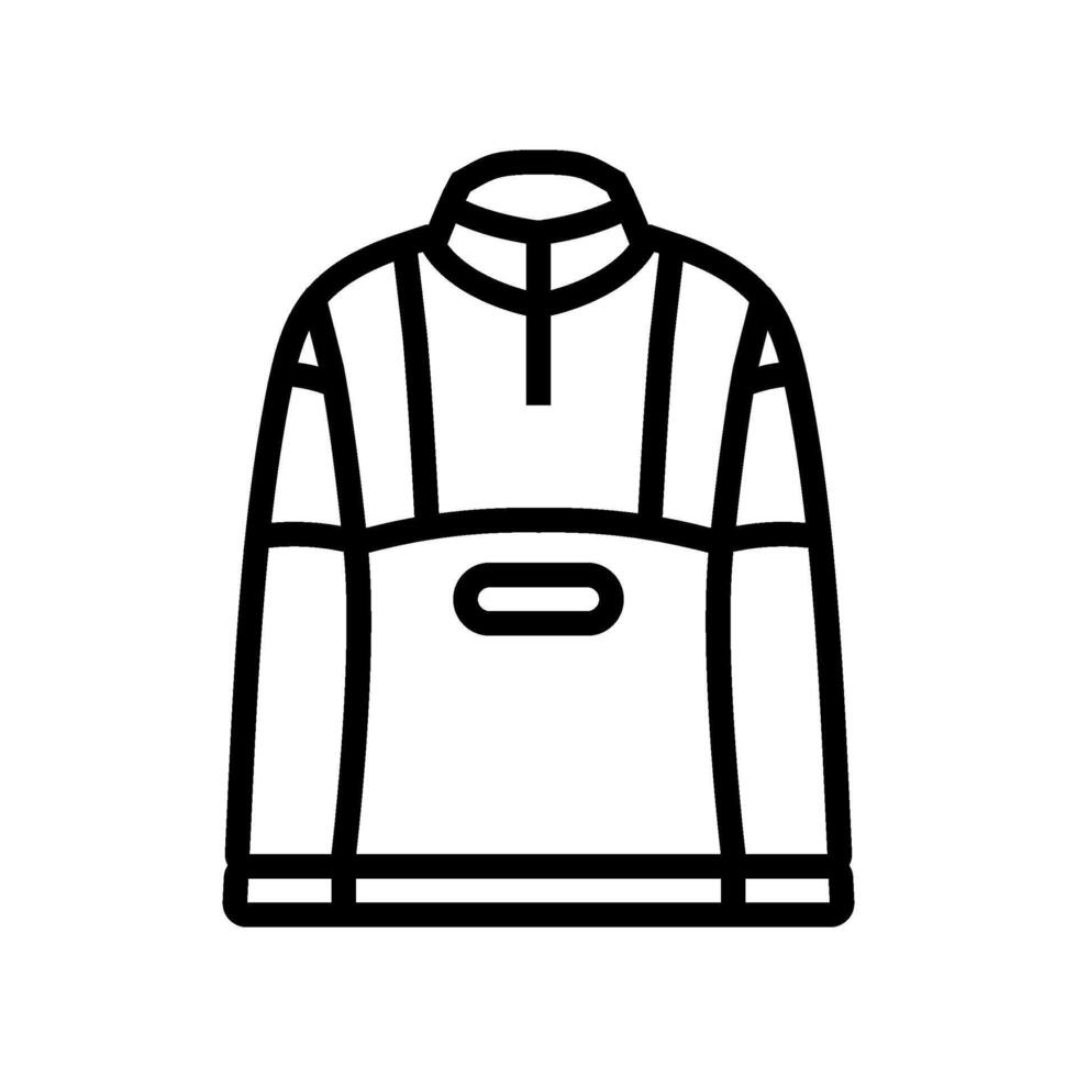 mid layer fleece insulated line icon illustration vector