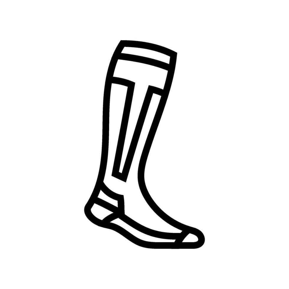 socks snowboard line icon illustration vector