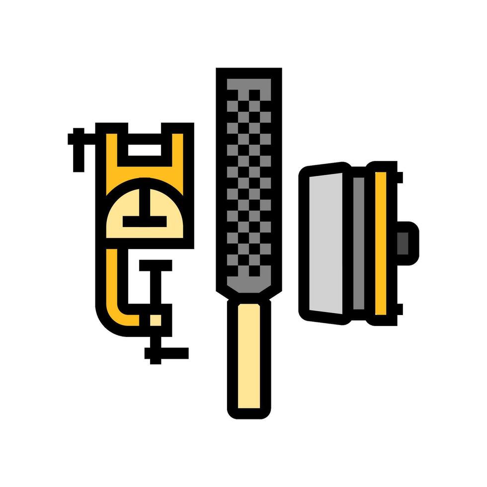tuning kit snowboard color icon illustration vector