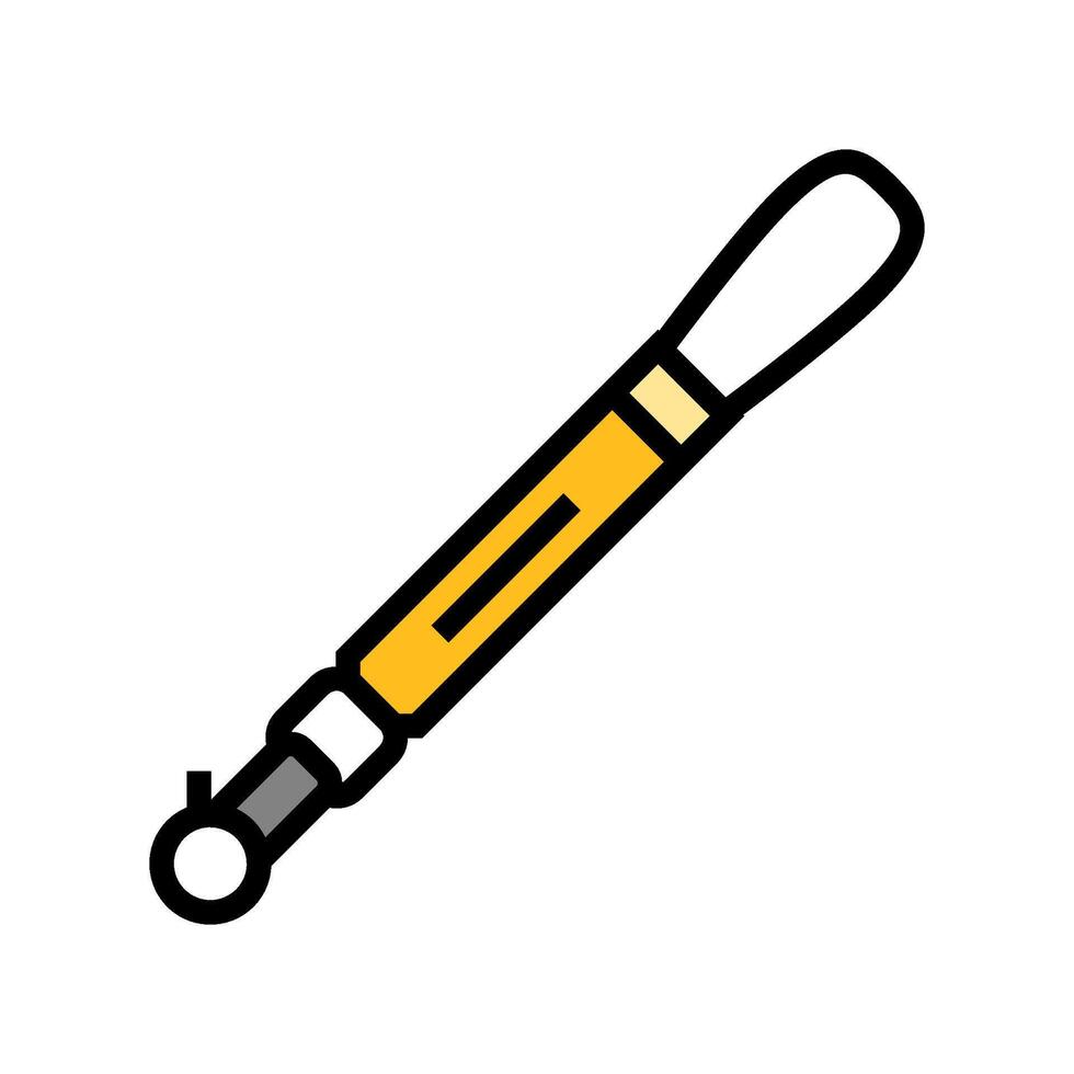 leash snowboard color icon illustration vector