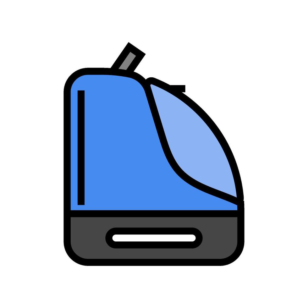 boot bag snowboard color icon illustration vector