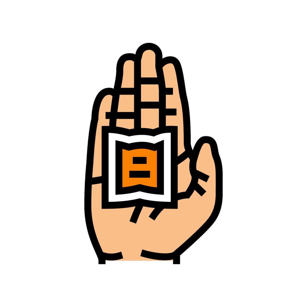 hand warmer mountain skiing color icon illustration vector