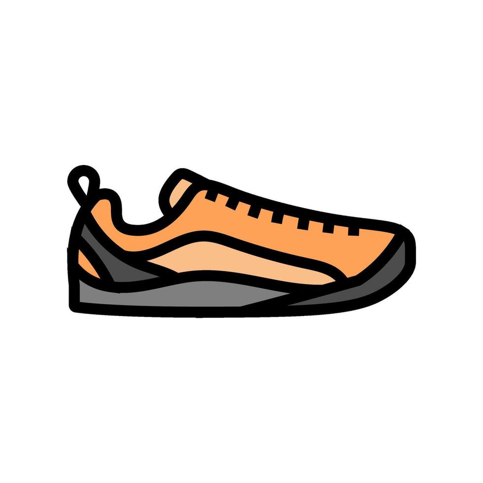approach shoes footwear tourism color icon illustration vector