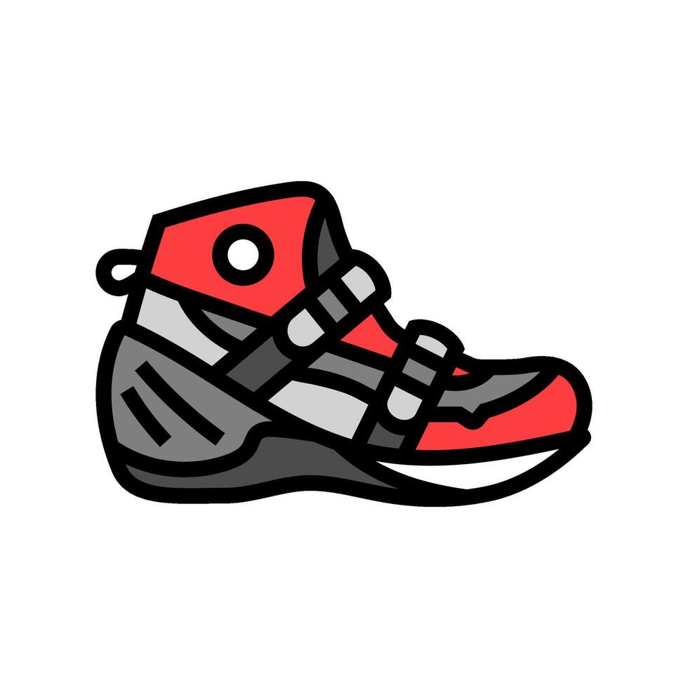 canyoneering shoes footwear tourism color icon illustration vector
