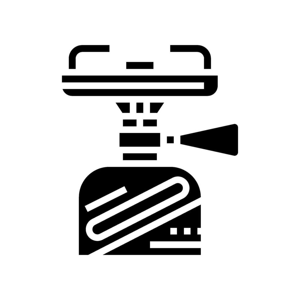 propane gas burner stove glyph icon illustration vector