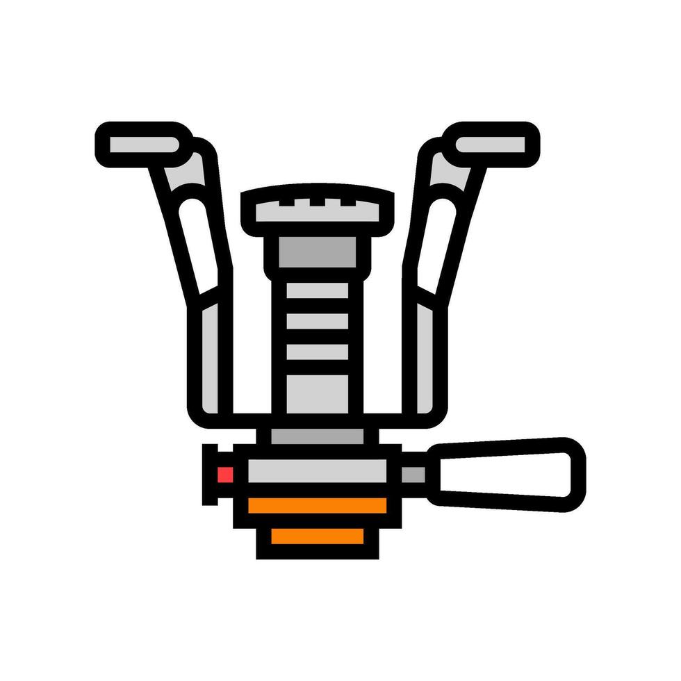 efficiency gas burner stove color icon illustration vector