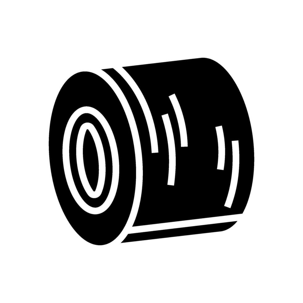 roll kinesio tape glyph icon illustration vector