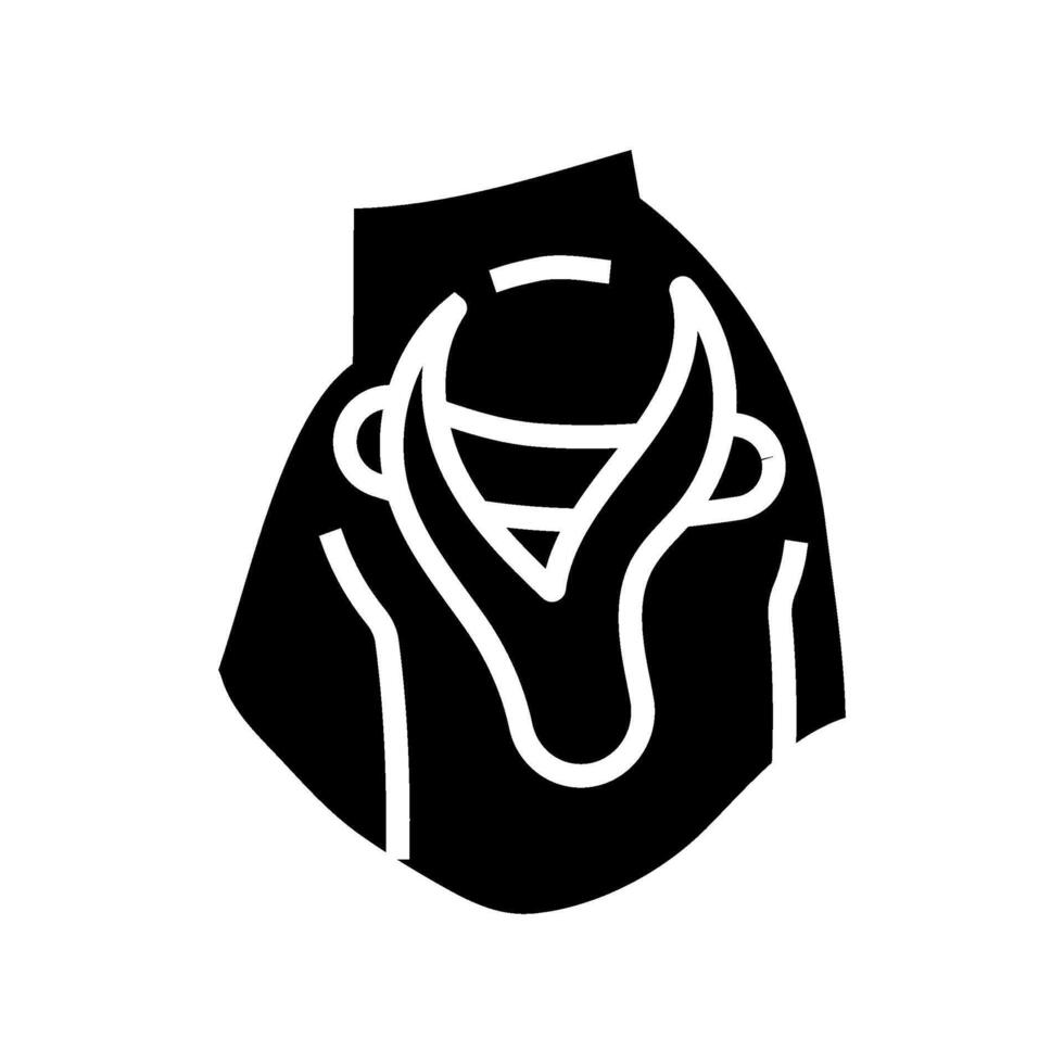 shoulder kinesio tape applied glyph icon illustration vector