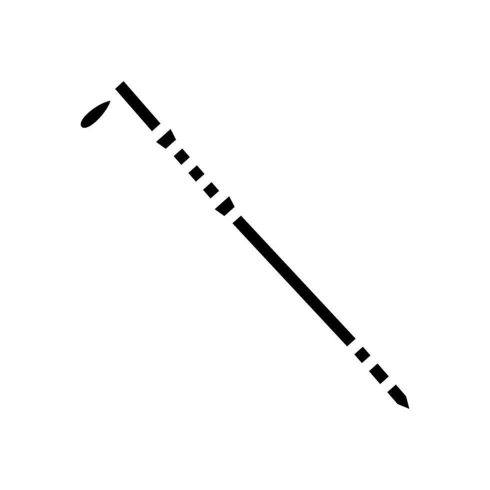 trekking poles ultralight ultralight hiking glyph icon illustration vector