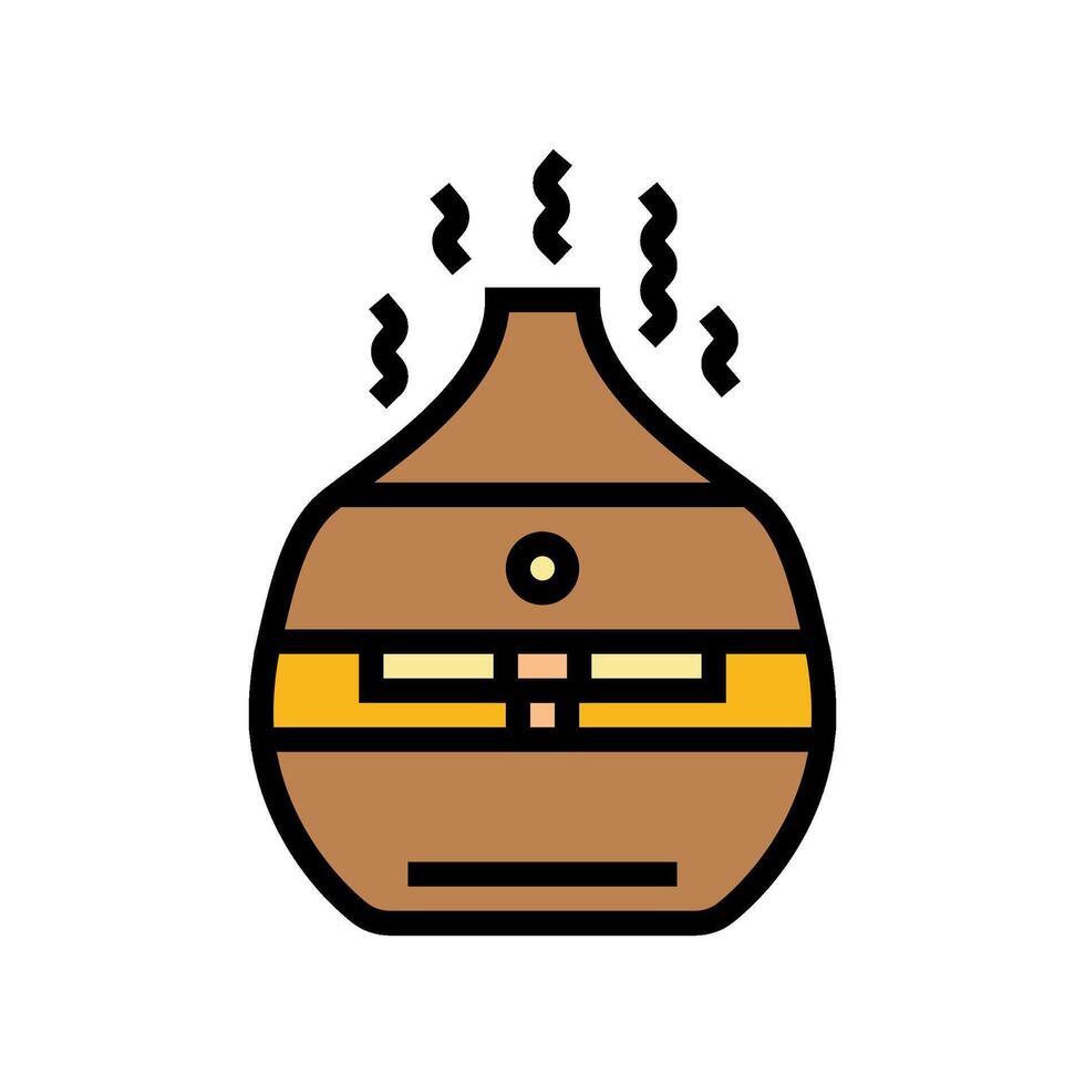aromatherapy diffuser recovery wellness color icon illustration vector