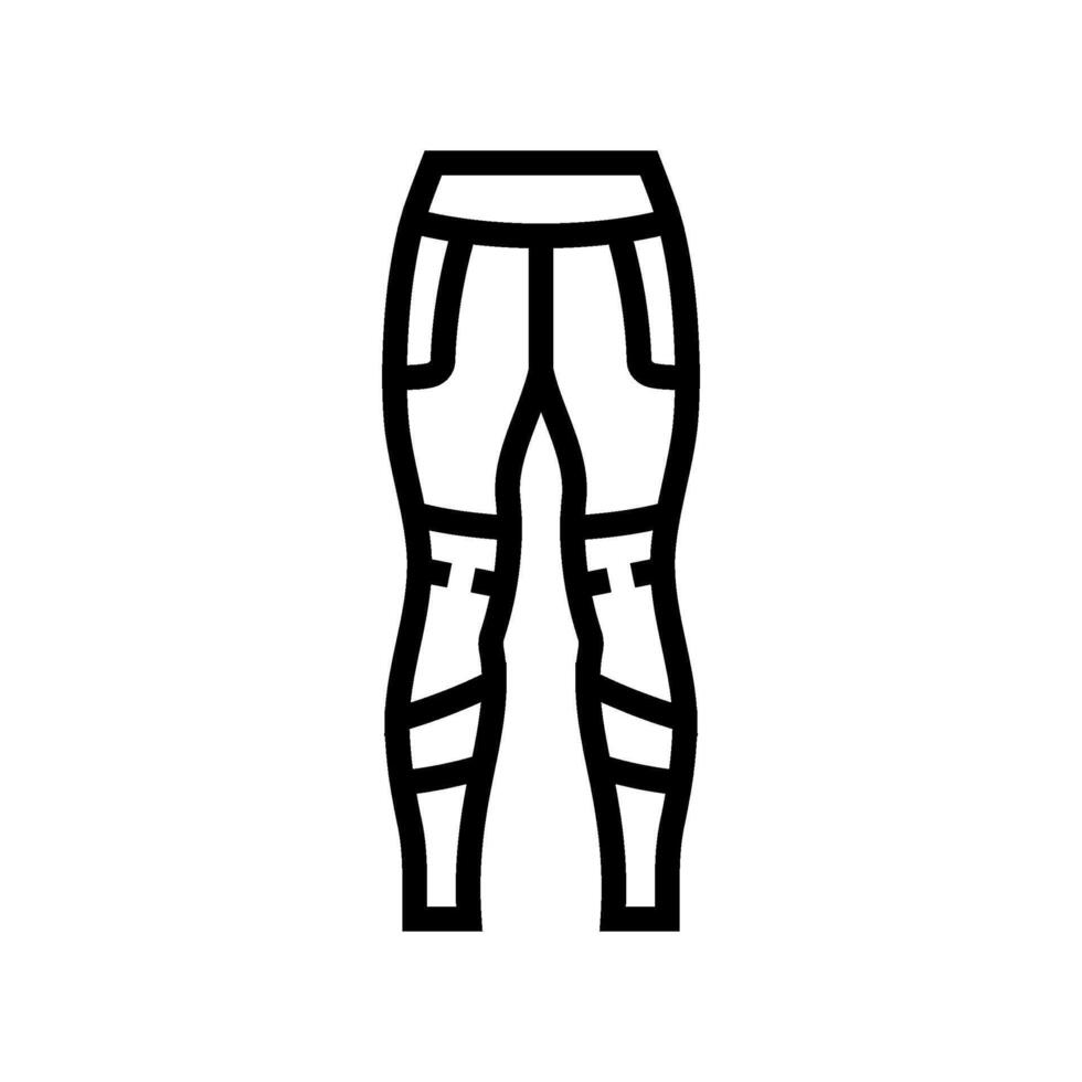 tights leggings running accessories line icon illustration vector