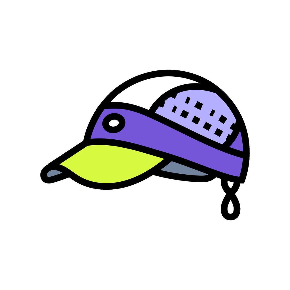 cap running accessories color icon illustration vector