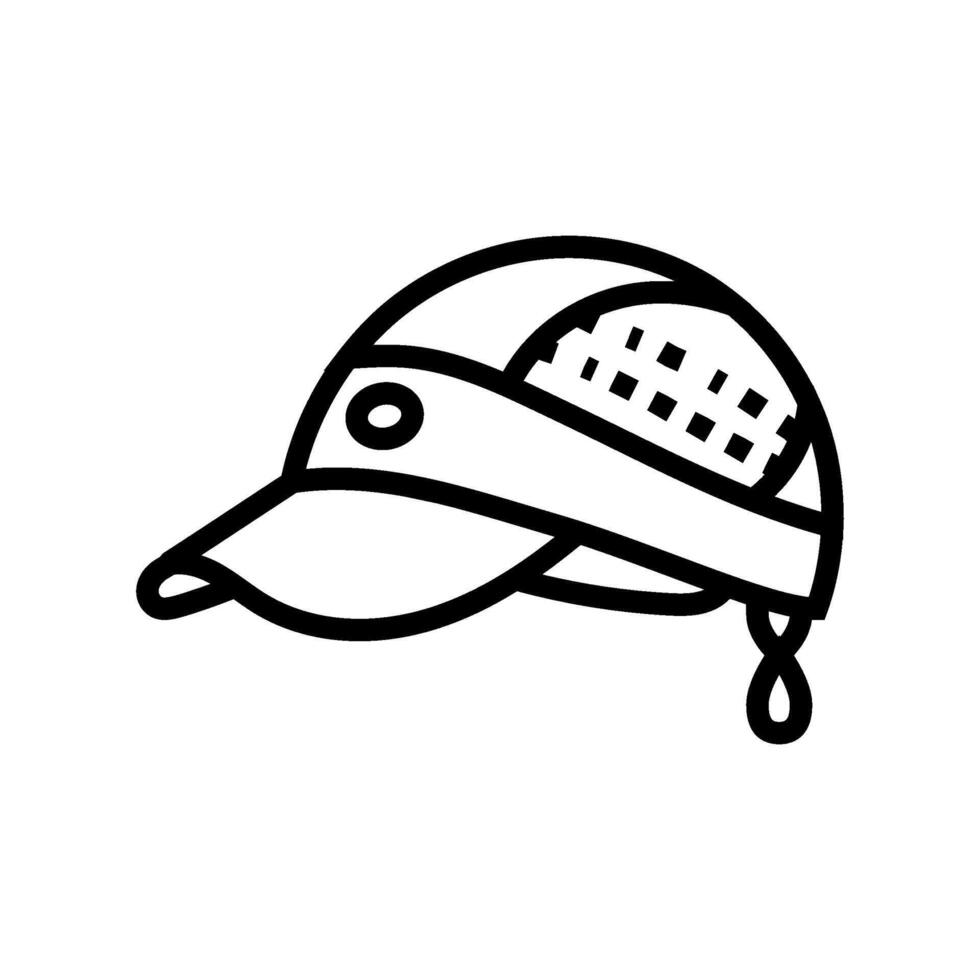 cap running accessories line icon illustration vector