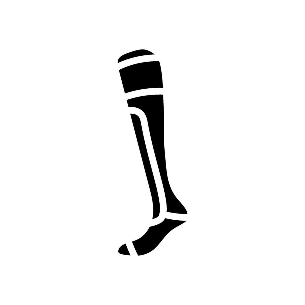 compression socks running accessories glyph icon illustration vector