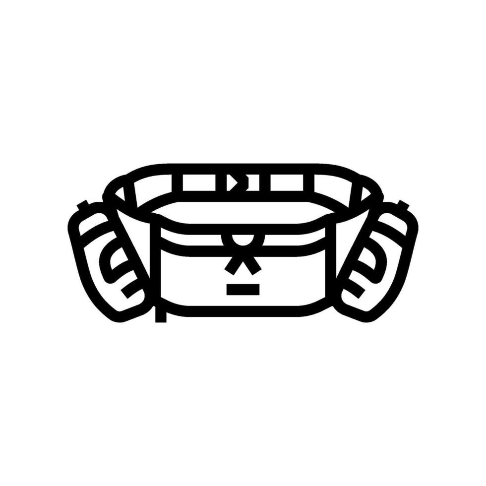 hydration belt running accessories line icon illustration vector