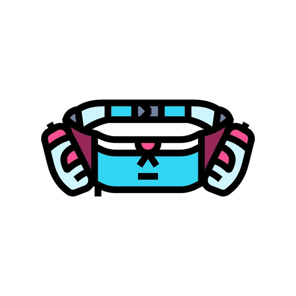 hydration belt running accessories color icon illustration vector