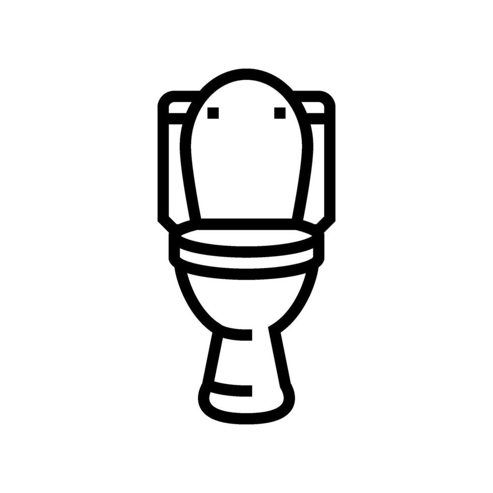 toilet diarrhea line icon illustration vector