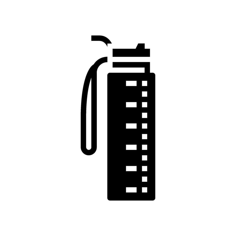 hydration water bottle diarrhea glyph icon illustration vector