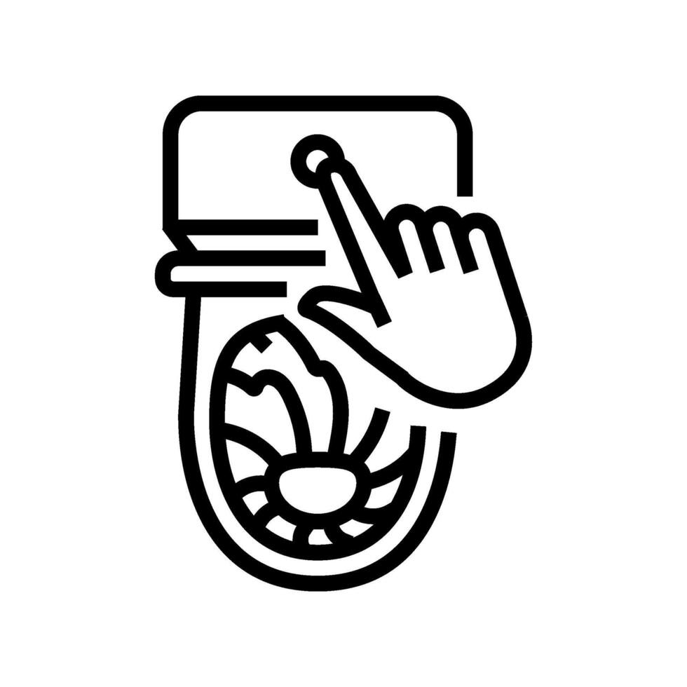 flush toilet diarrhea line icon illustration vector