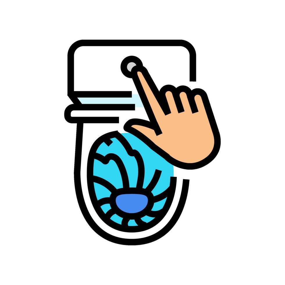 flush toilet diarrhea color icon illustration vector