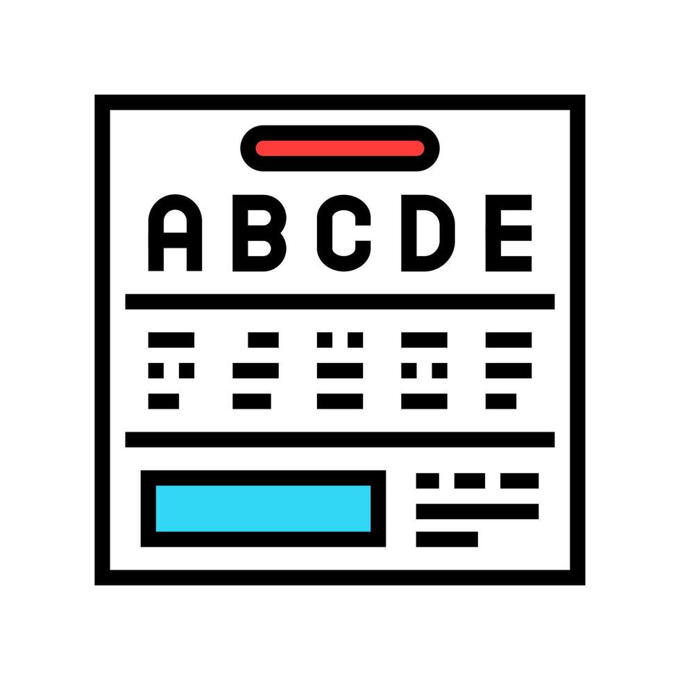 grading system education platform color icon illustration vector
