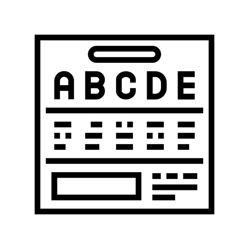 grading system education platform line icon illustration vector