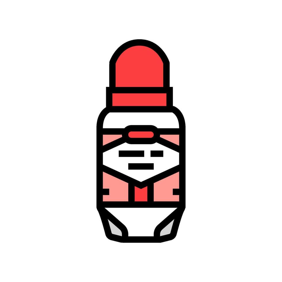 use deodorant on underarms color icon illustration vector