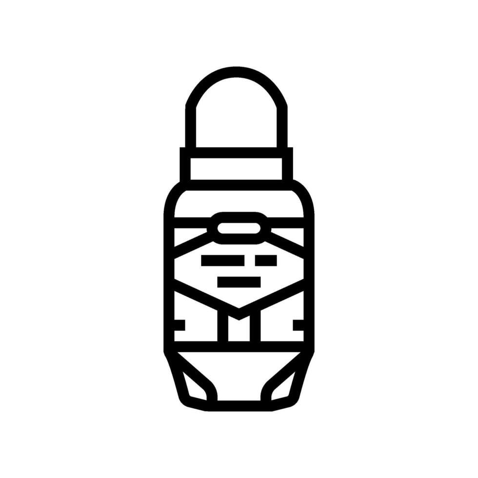 use deodorant on underarms line icon illustration vector
