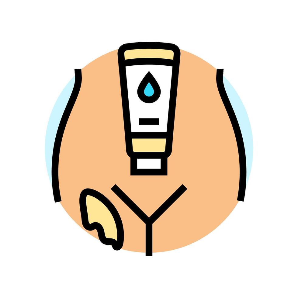 apply intimate moisturizer care color icon illustration vector