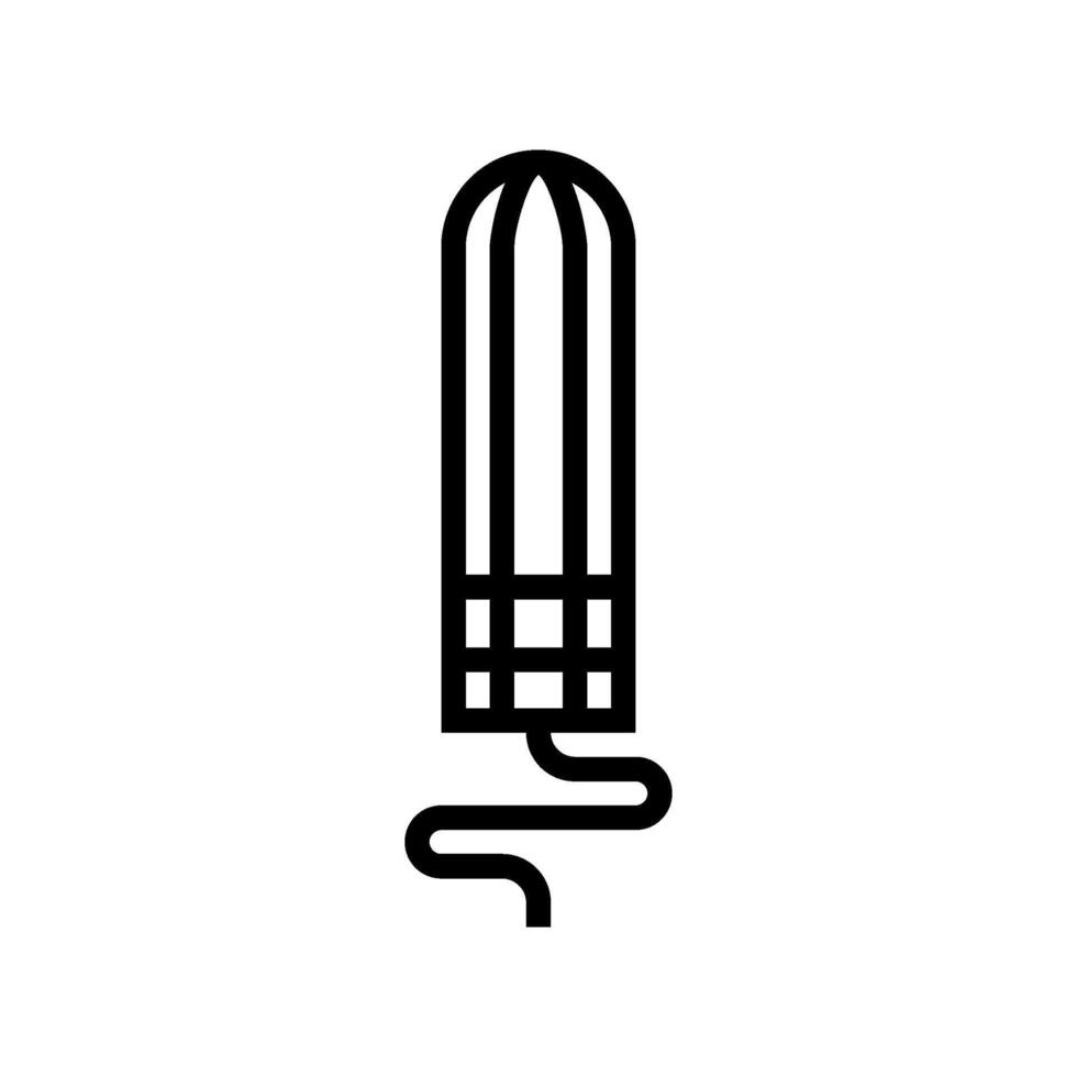 tampons intimate care line icon illustration vector