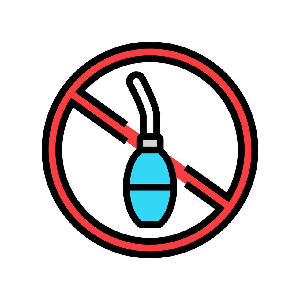 avoid douching intimate care color icon illustration vector