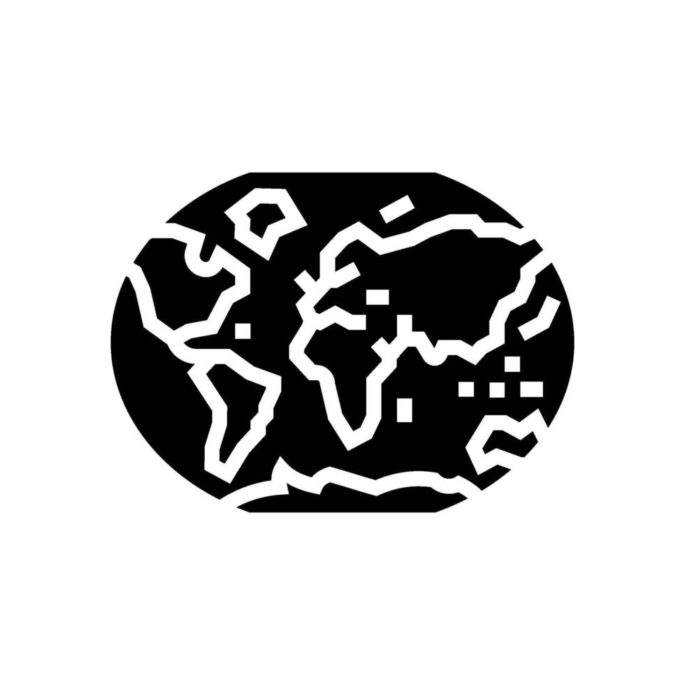 world map geographical discoveries glyph icon illustration vector