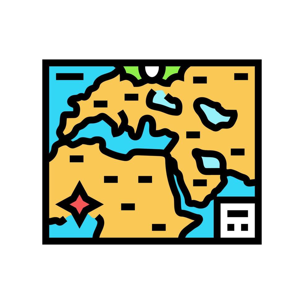 old world maps geographical discoveries color icon illustration vector