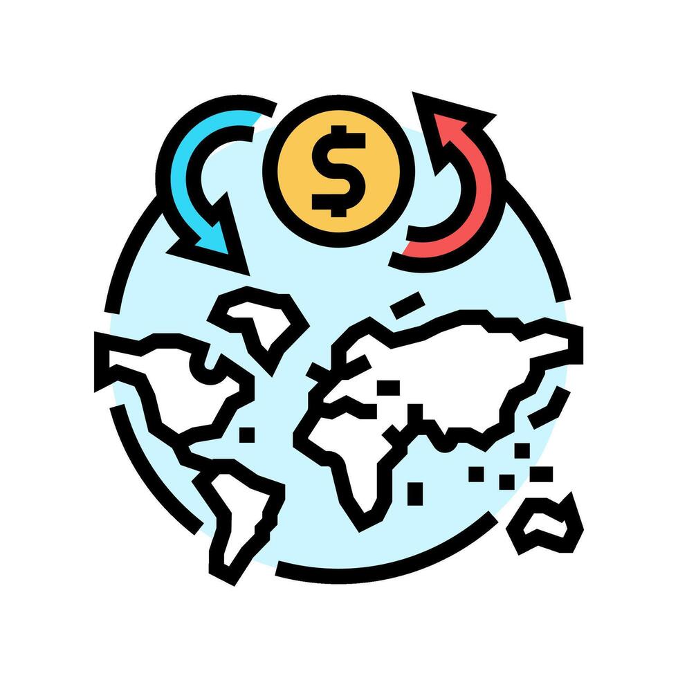 trade route map geographical discoveries color icon illustration vector