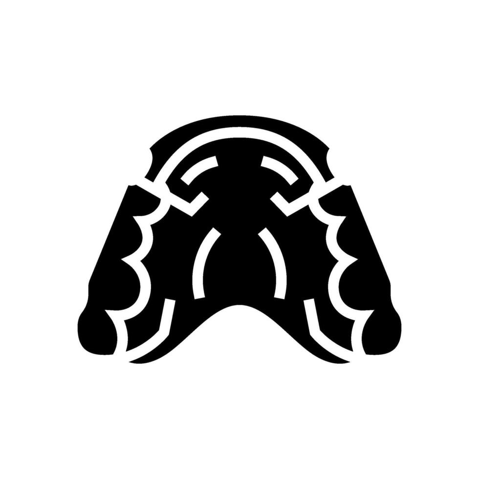 retainer orthodontist glyph icon illustration vector