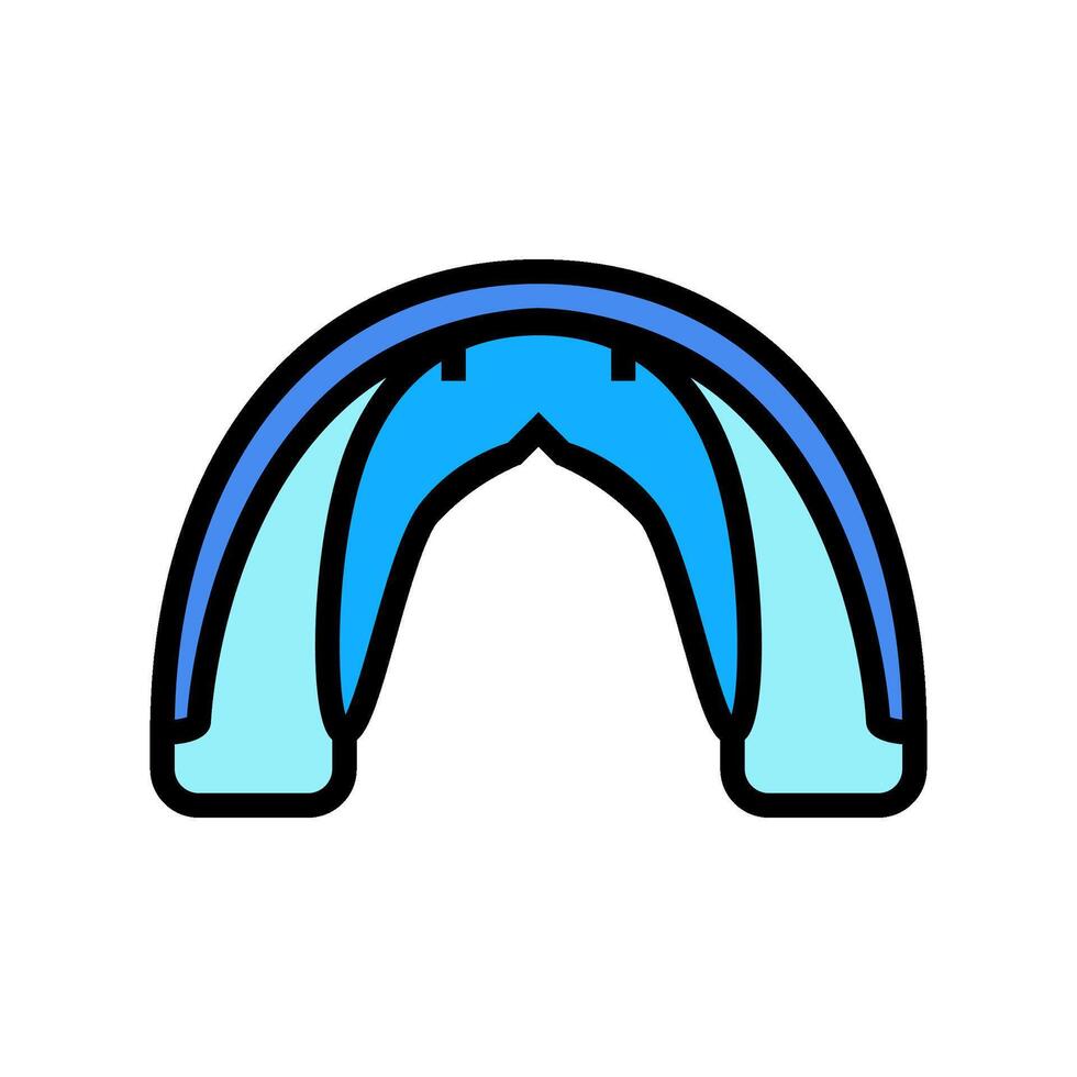 mouth guard orthodontist color icon illustration vector