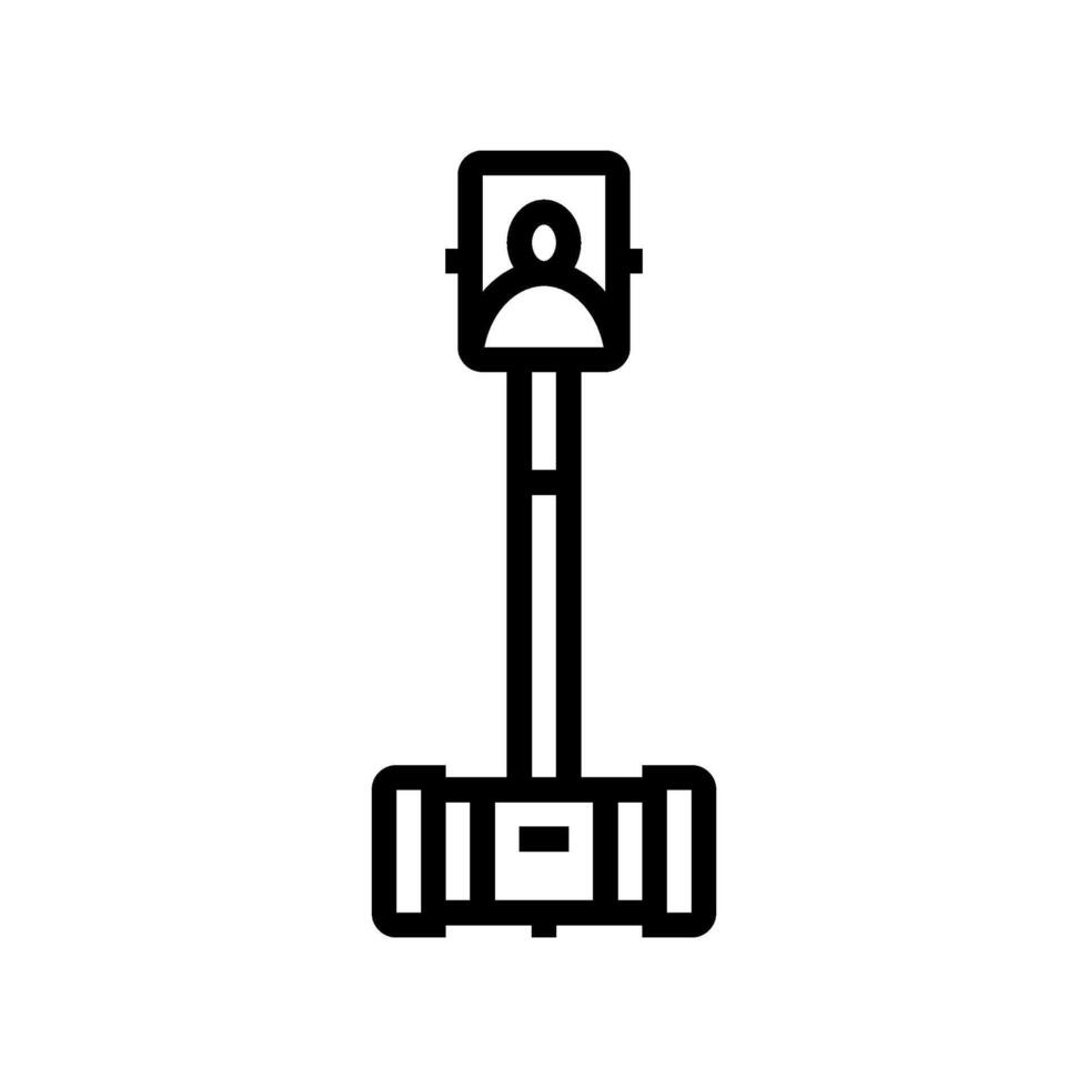 telepresence robot social robotics line icon illustration vector