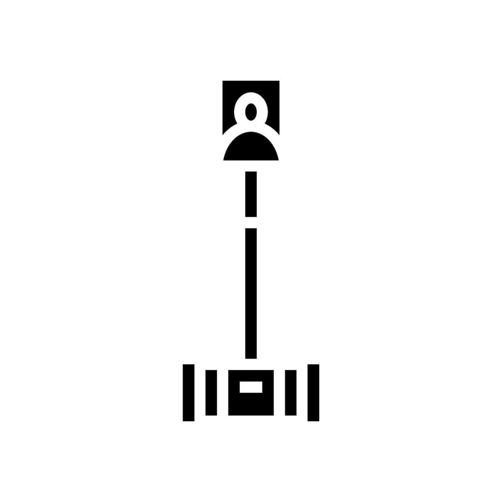 telepresence robot social robotics glyph icon illustration vector