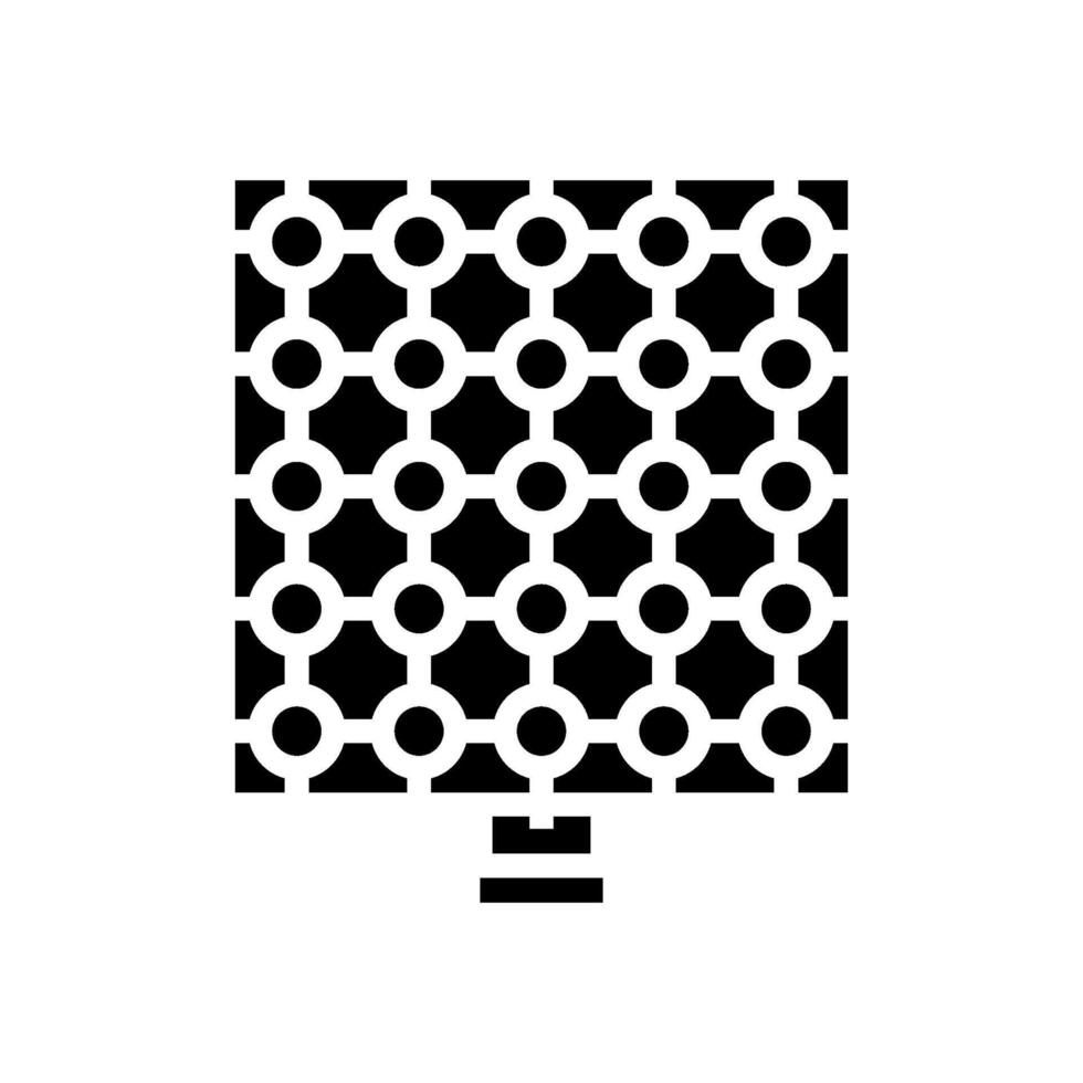 sensor array social robotics glyph icon illustration vector