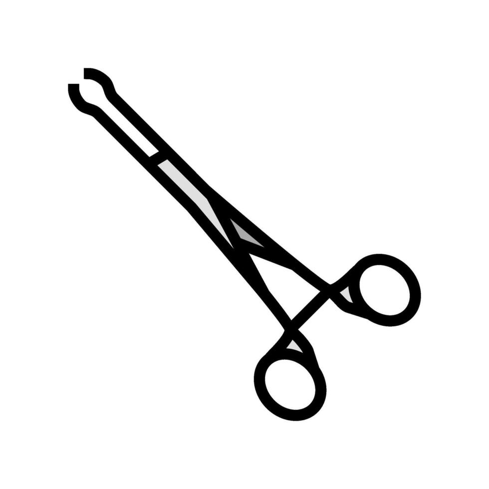 forceps surgeon color icon illustration vector
