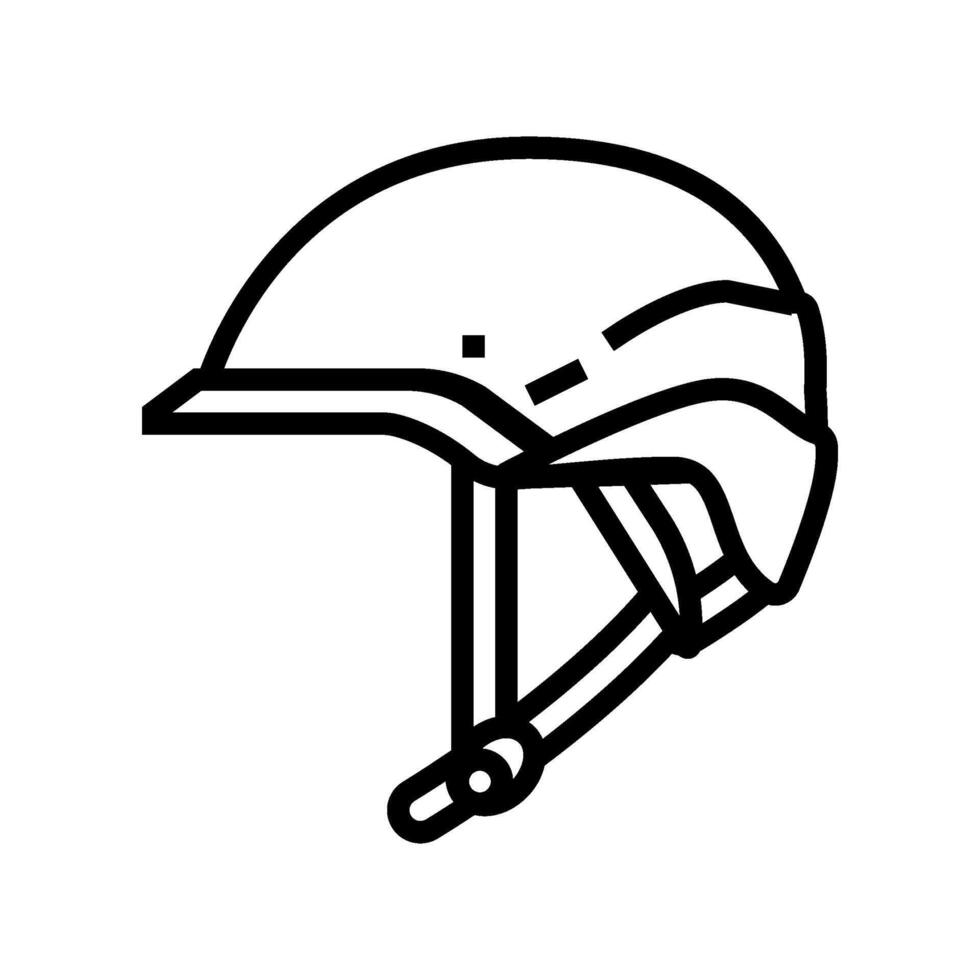 helmet for whitewater trips line icon illustration vector