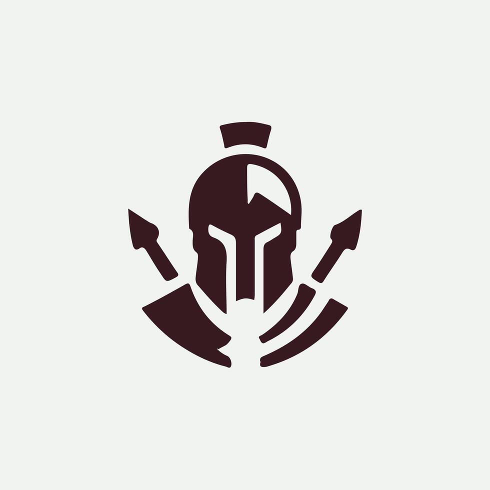 Linear Gladiator Linear Spartan design vector