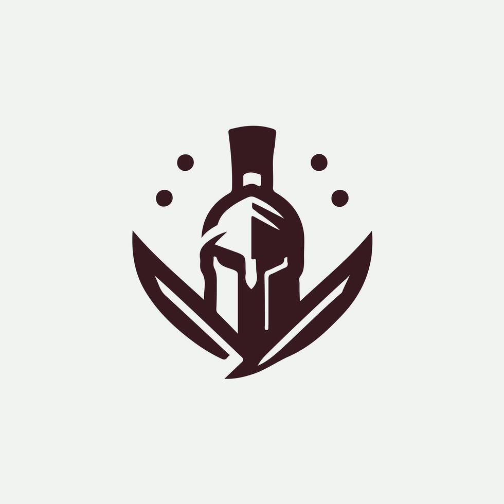 Linear Strength Linear Spartan design vector