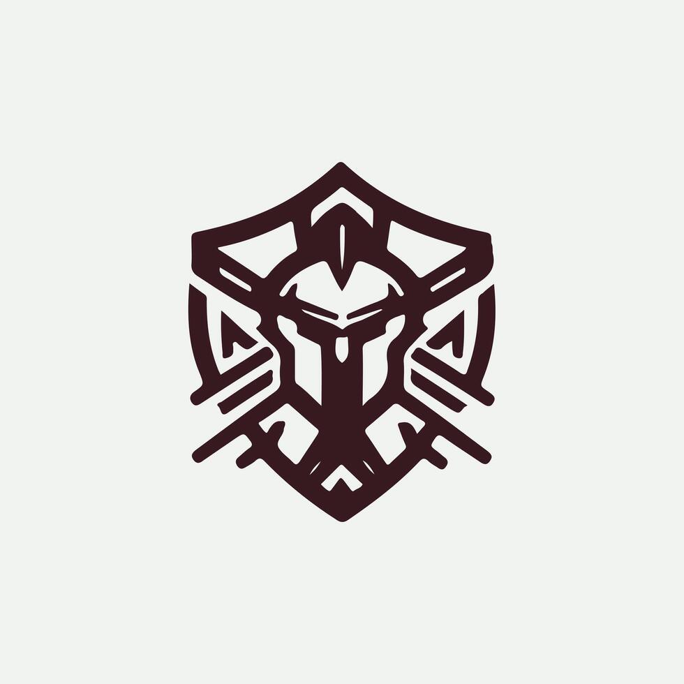 Spartan Edge Linear Spartan design vector