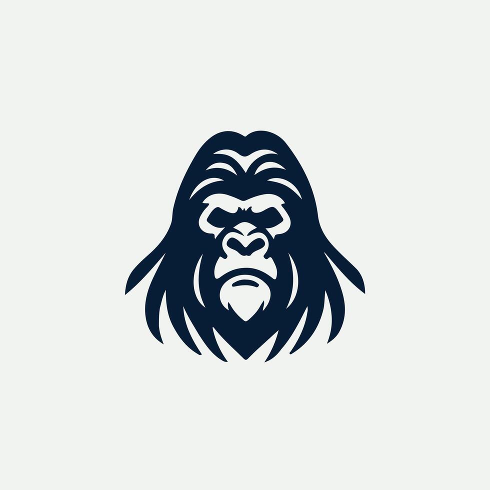 Primate Storm Gorilla Design vector