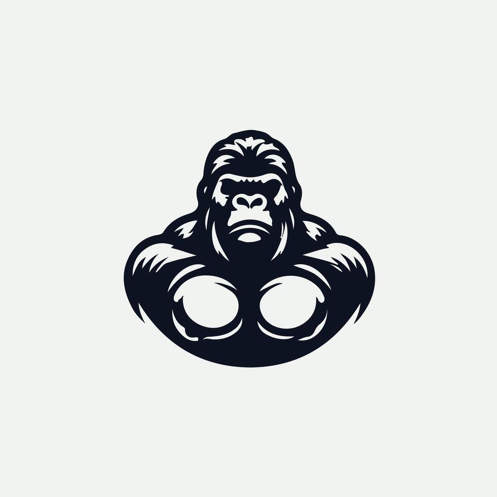 Primal Ape Gorilla Design vector
