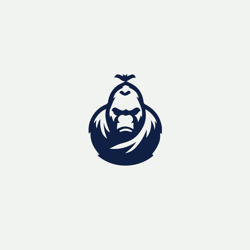 King of the Wild Gorilla Design vector