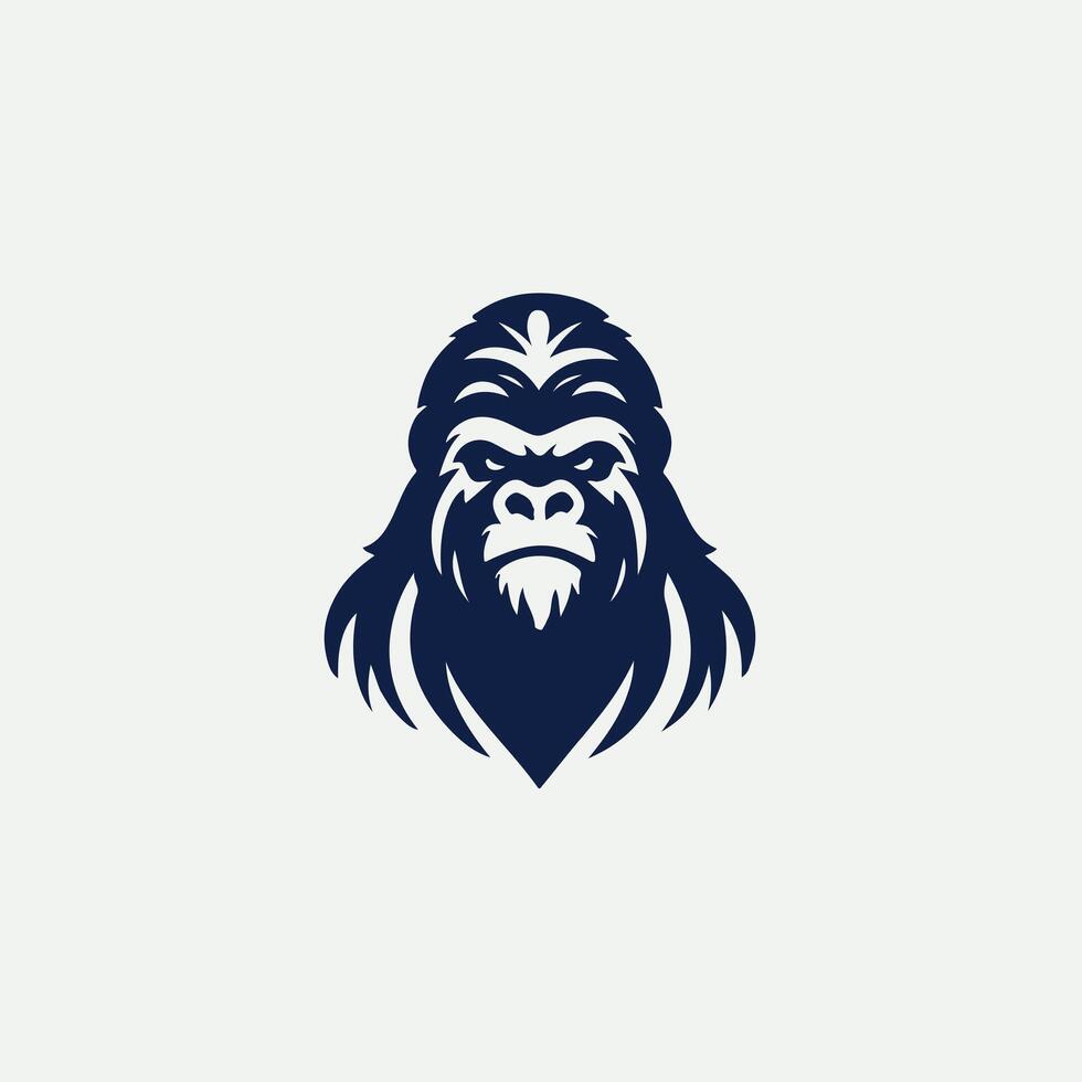 Primal Strength Gorilla Design vector