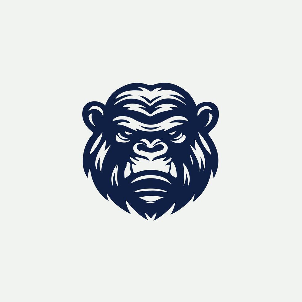 Thunder Ape Gorilla Logo Design vector